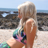 Tropical Recycled Plastic Sports Bra