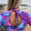 Iris Recycled Long Sleeve UV 50 Swimsuit With Tie Back