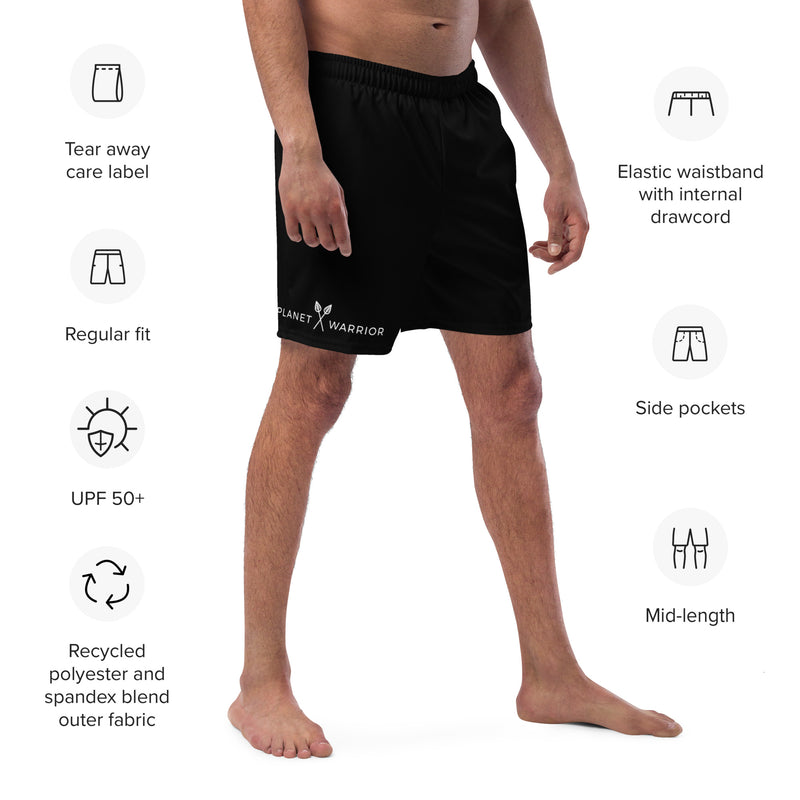 Mens recycled plastic swim shorts | Planet Warrior